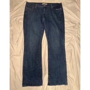 Levi's Classic Bootcut Jeans Women 18W Blue Mid Rise Stretch Denim Casual